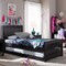 Baxton Studio Hevea Twin Size Solid Wood Platform Bed with Guest Trundle Bed 125-6816 - alternate 5